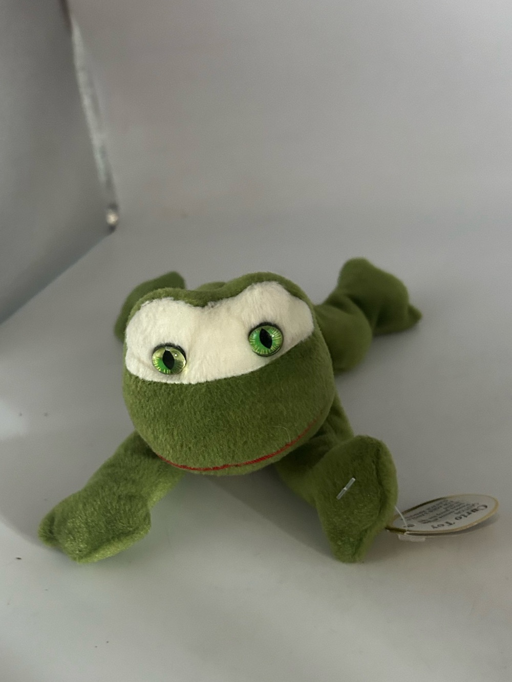Green Plush Frog Small Pet Toy - Brand Unknown